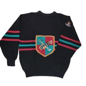 Vintage 1994 U.S. Open Oakmont Hand Intarsia Golf Sweater Mens S Cotton Rare